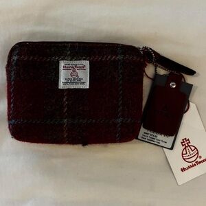 Harris Tweed Red and Brown Wallet